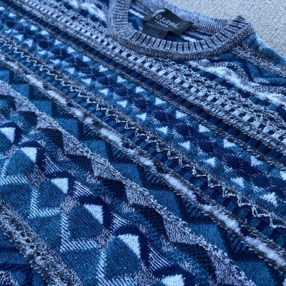 Vintage 90s Tosani 3D textured knit sweater - Picture 3 of 3